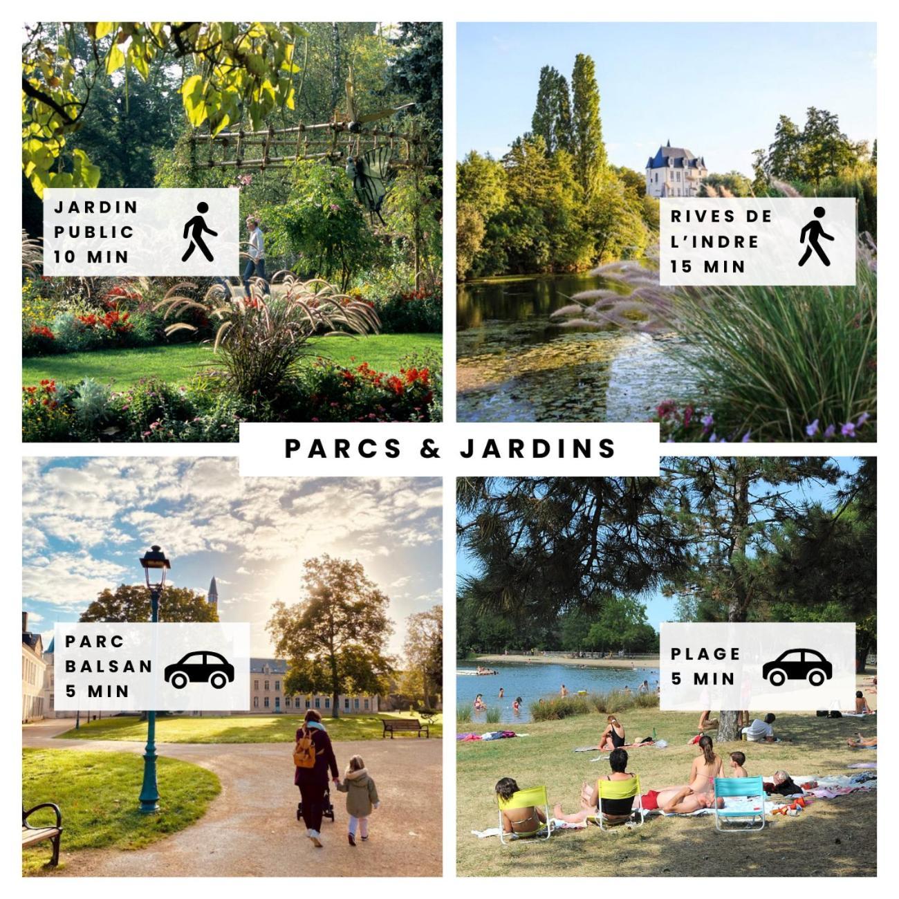 ChâteaurouxLa Jeannette - Proche Gare-Centre, 2 Lits, Terrasse别墅 外观 照片